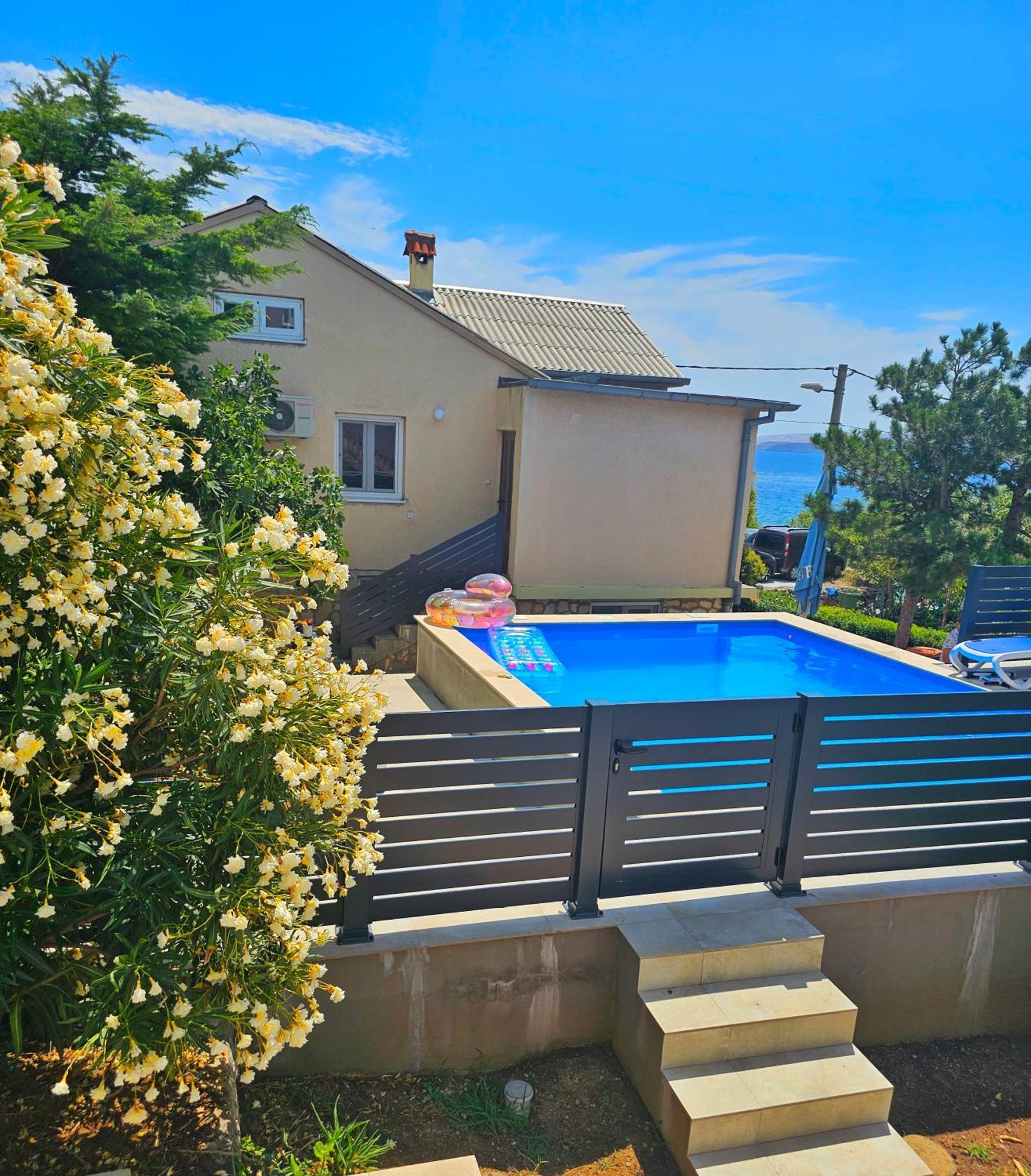 Beachfront House Ivana With Pool - Renovated 2025 Цезарица Екстериор снимка